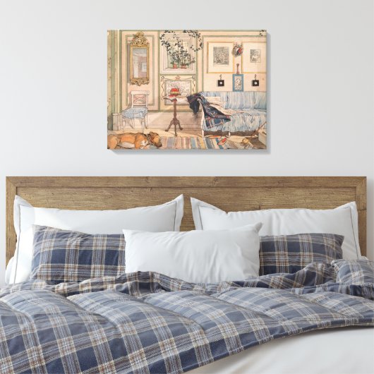Cozy Corner (door Carl Larsson) Canvas Afdruk (Insitu (Slaapkamer))
