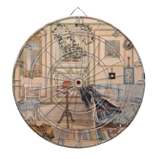 Cozy Corner (door Carl Larsson) Dartbord (Voorkant)