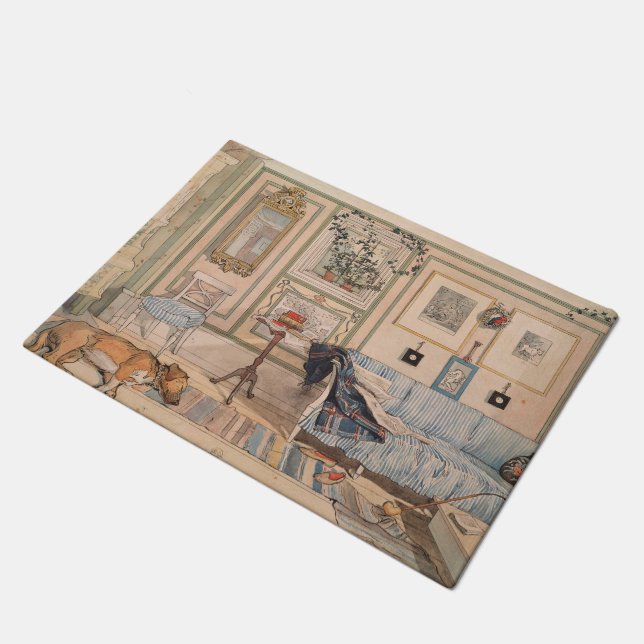 Cozy Corner (door Carl Larsson) Deurmat (Schuin)