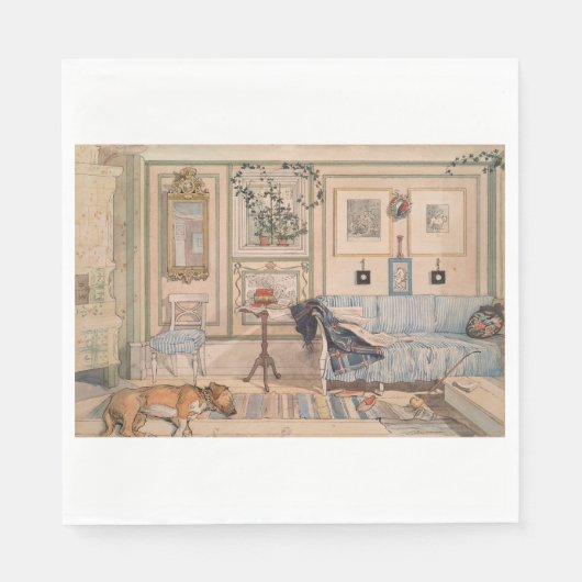 Cozy Corner (door Carl Larsson) Servet (Voorkant)