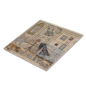 Cozy Corner (door Carl Larsson) Tegeltje (Zijkant)