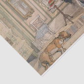 Cozy Corner (door Carl Larsson) Tissuepapier (Detail)