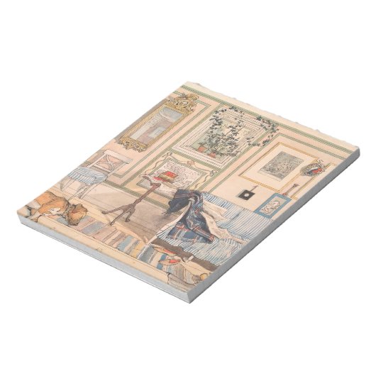 Cozy Corner van Carl Larsson Notitieblok (Linkerzijde)