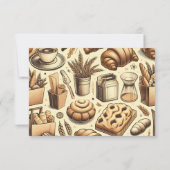 Cozy Cottage Baking Bedankkaart (Achterkant)