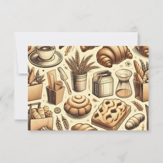 Cozy Cottage Baking Bedankkaart (Achterkant)