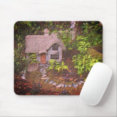 Cozy Cottage Flower Garden Natuur Art Muismat (Met muis)