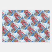 Cozy Cottage In Winter Wonderland Inpakpapier Vel (Voorkant 3)