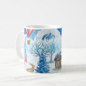 Cozy Cottage In Winter Wonderland Koffiemok (Voorkant links)