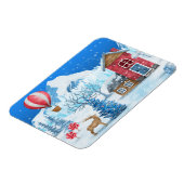 Cozy Cottage in Winter Wonderland Magneet (Linkerzijde)