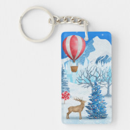 Cozy Cottage In Winter Wonderland Sleutelhanger