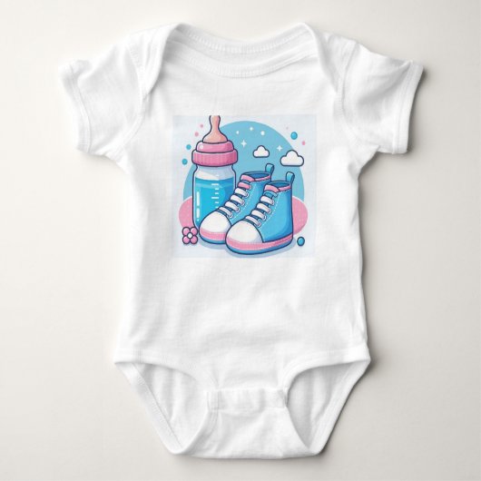"Cozy Cotton Newborn Bodysuit" Romper (Voorkant)
