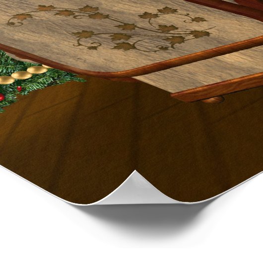 Cozy Country Kerstmis Poster (Hoek)