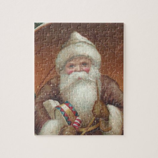 Cozy Country  Santa Claus rustige brown Legpuzzel (Verticaal)