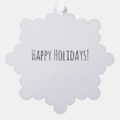 Cozy Couple Ornament Kaart (Achterkant)