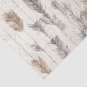 Cozy Cream Feathers Christmas Tissuepapier (Detail)