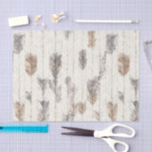 Cozy Cream Feathers Christmas Tissuepapier (Craft)