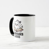 Cozy Cream Ghost Bladwijzer Mok (Voorkant links)