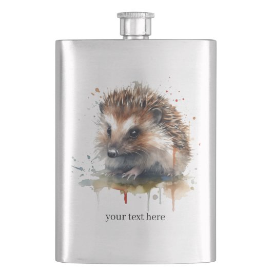 Cozy Critter: Egel in de Waterverf Flacon (Voorkant)