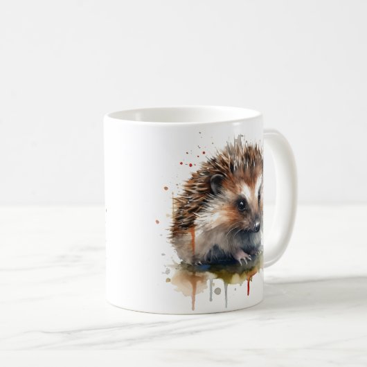 Cozy Critter: Egel in de Waterverf Koffiemok (Voorkant rechts)