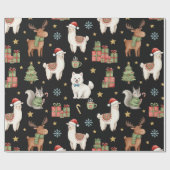 Cozy Critters Christmas Wrapping Paper Cadeaupapier (Vlak)