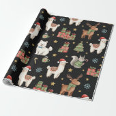 Cozy Critters Christmas Wrapping Paper Cadeaupapier (Uitgerold)