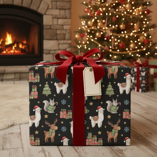 Cozy Critters Christmas Wrapping Paper Cadeaupapier