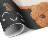 Cozy Crochet Pumpkin Halloween Wrapping Paper  Cadeaupapier (Rol Hoek)