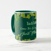 Cozy Cuppa Green Tea Cups vanmiddag Tea Party Mok (Voorkant links)