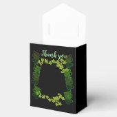 Cozy Cuppa Green TeaCups vanmiddag Tea Party Black Bedankdoosjes (Geopend)