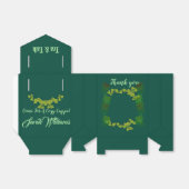 Cozy Cuppa Green TeaCups vanmiddag Tea Party Black Bedankdoosjes (Uitgevouwen)