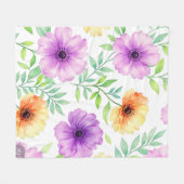 Cozy Custom Art Blanket – Soft Decorative Throw Fleece Deken (Voorkant (Horizontaal))