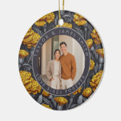 Cozy Custom Carnation Aesthetic Spring Wedding Keramisch Ornament (Links)