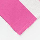 Cozy Custom Fleece Blanket Brown & Pink Stripe Deken (Hoek)