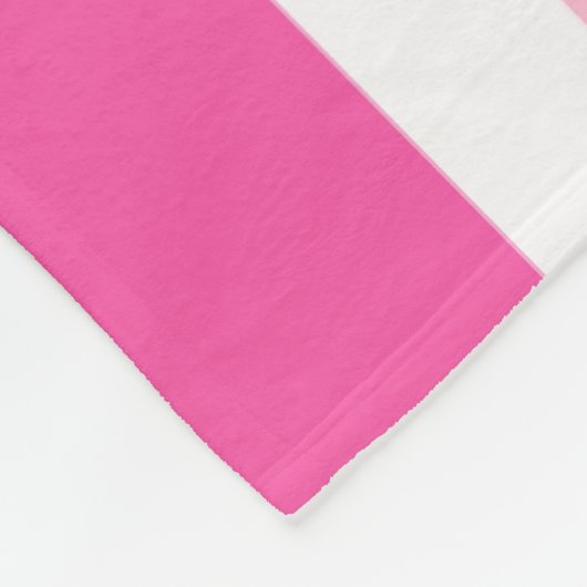 Cozy Custom Fleece Blanket Brown & Pink Stripe Deken (Hoek)