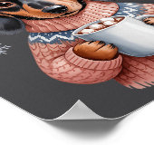 Cozy Dachshund Dog With Hot Cocoa Holiday Winter S Poster (Hoek)