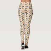 Cozy Dachshund Sweater Pattern Leggings (Achterkant)