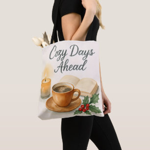 Cozy Days Ahead Watercolor Boodschaptas Tote Bag