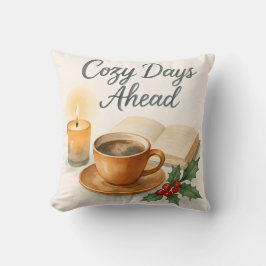 Cozy Days Ahead Watercolor Throw Pillow Kussen