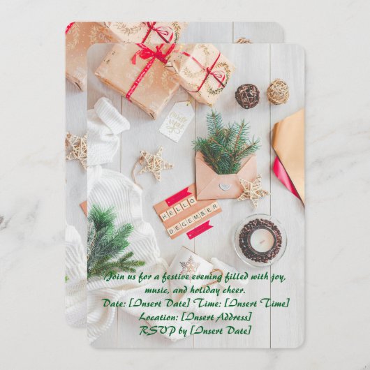 Cozy December Kaart (Voorkant / Achterkant)