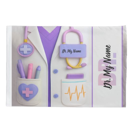 Cozy Doctor Blanket – Heart & Healing Design Kussensloop (Achterkant)