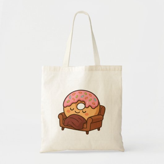 Cozy Donut Nap Tote Bag (Voorkant)