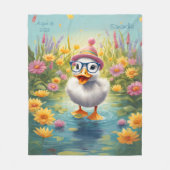Cozy Duckling Fleece Deken (Voorkant)