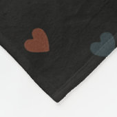 Cozy Dull Heart Pattern Fleece Deken (Hoek)