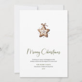 Cozy Editable Script Font Christmas Greeting Card Feestdagenkaart (Voorkant)