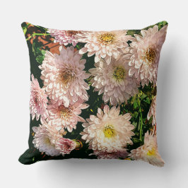Cozy en Bright Pillow met roze chrysanthemum Kussen