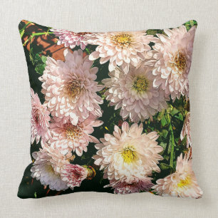 Cozy en Bright Pillow met roze chrysanthemum Kussen