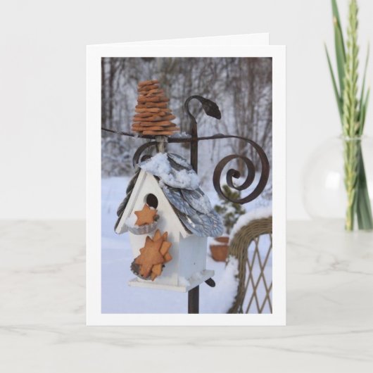 COZY EN WARM INDOORS VOOR CHRISTMAS KAART (Voorkant)