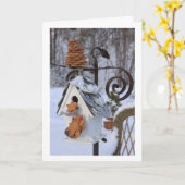 COZY EN WARM INDOORS VOOR CHRISTMAS KAART (Gele Bloem)