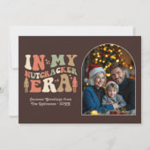 Cozy Espresso In My Nutcracker Era Christmas Photo Feestdagenkaart (Voorkant)