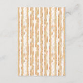 Cozy Fall Baby Shower | Neutral Cream & orange Informatiekaartje (Achterkant)